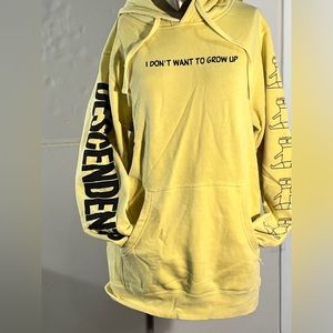 Descendents I don’t wanna grow up yellow pullover hoodie size S